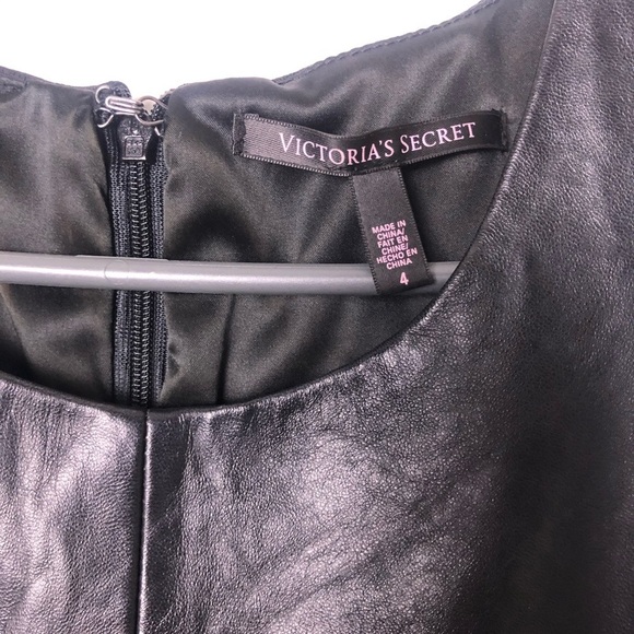 Victoria's Secret Faux Leather & Lace Dress Size 4 - Picture 4 of 4
